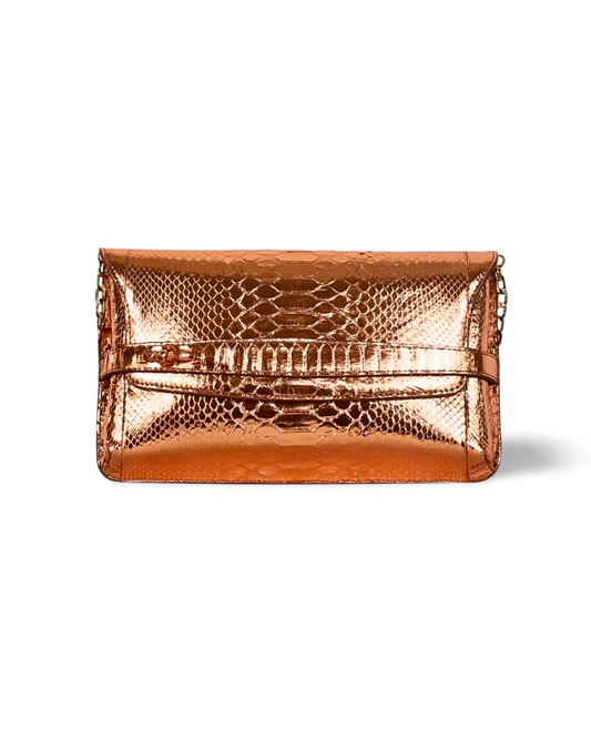 Metropolis Italian Python Leather Handbag