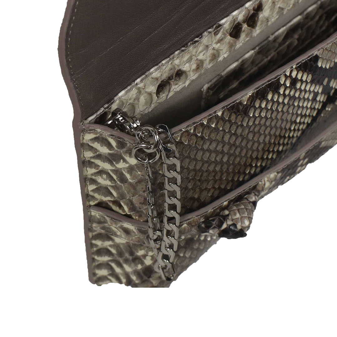 Metropolis Italian Python Leather Handbag