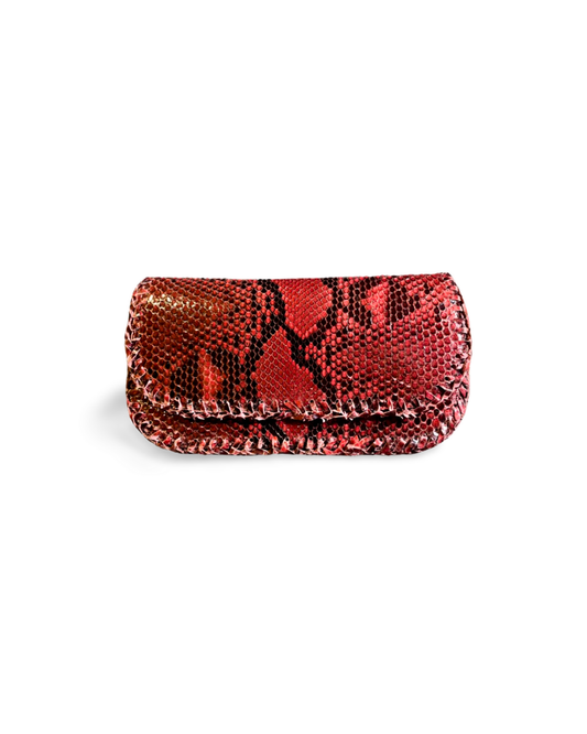 Milano Italian Python Clutch Handbag