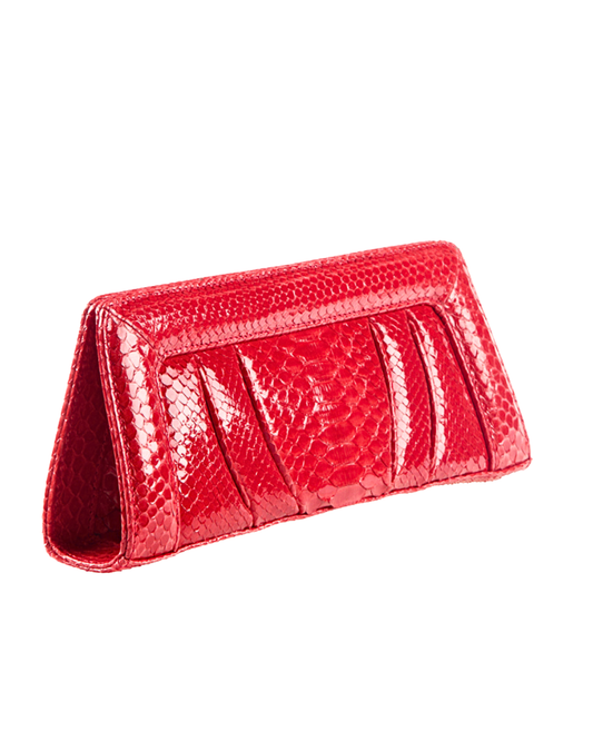 Malibu Italian Python Clutch Handbag