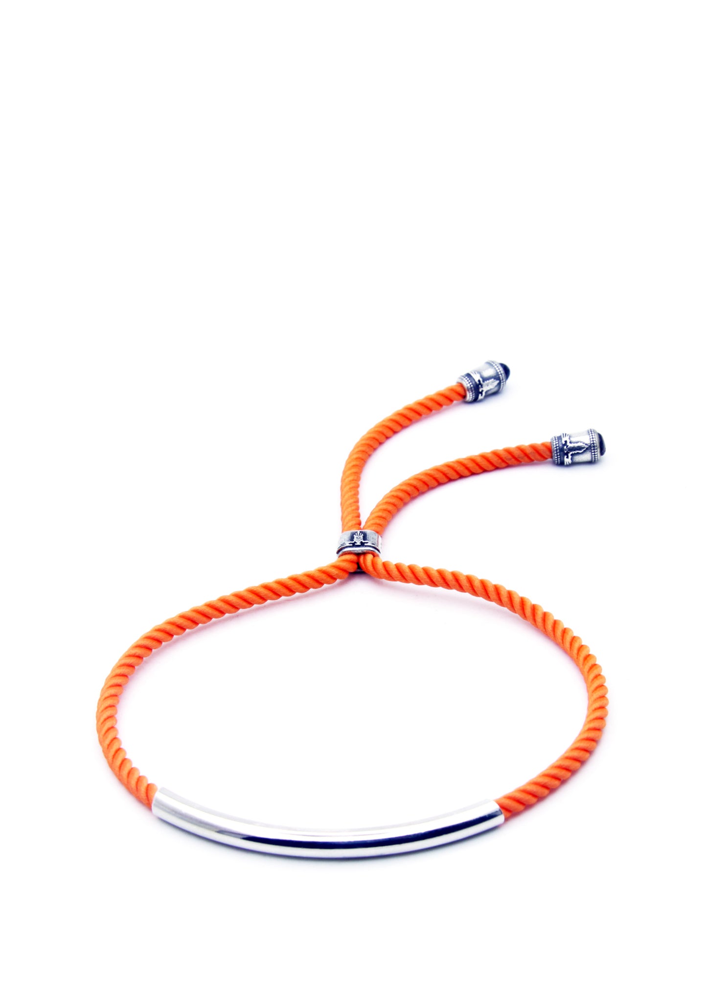 Men’s Pipe Auger Rope Silver Bracelet