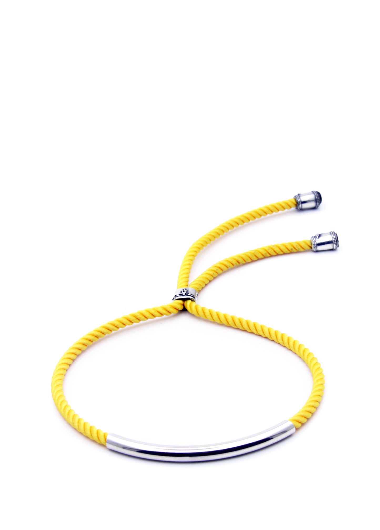 Men’s Pipe Auger Rope Silver Bracelet