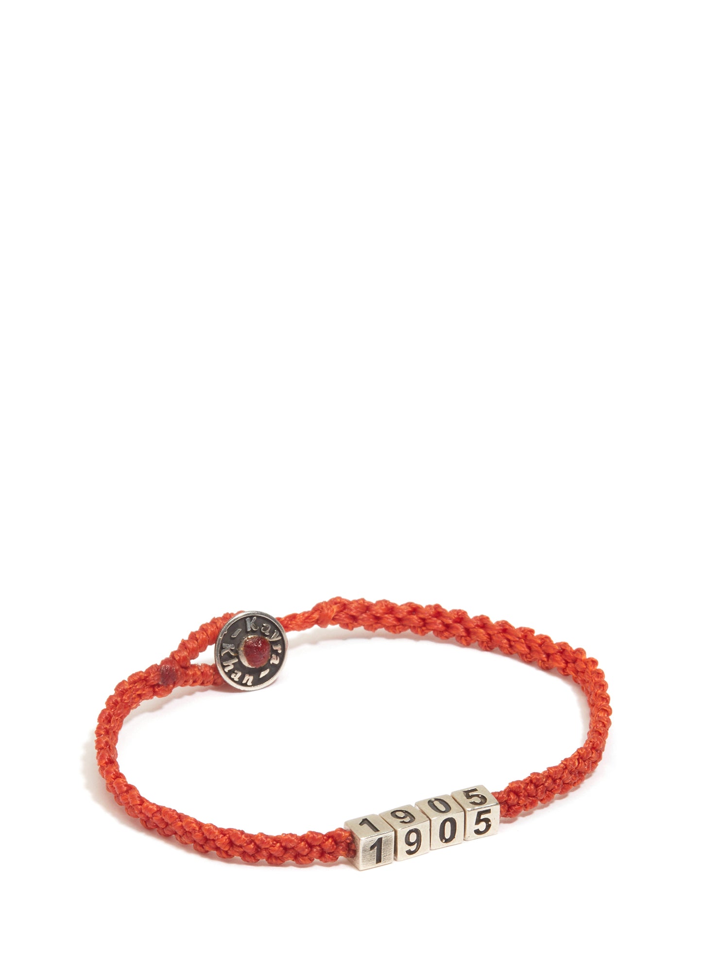 Men’s 1905 Braided Wax Silver Bracelet