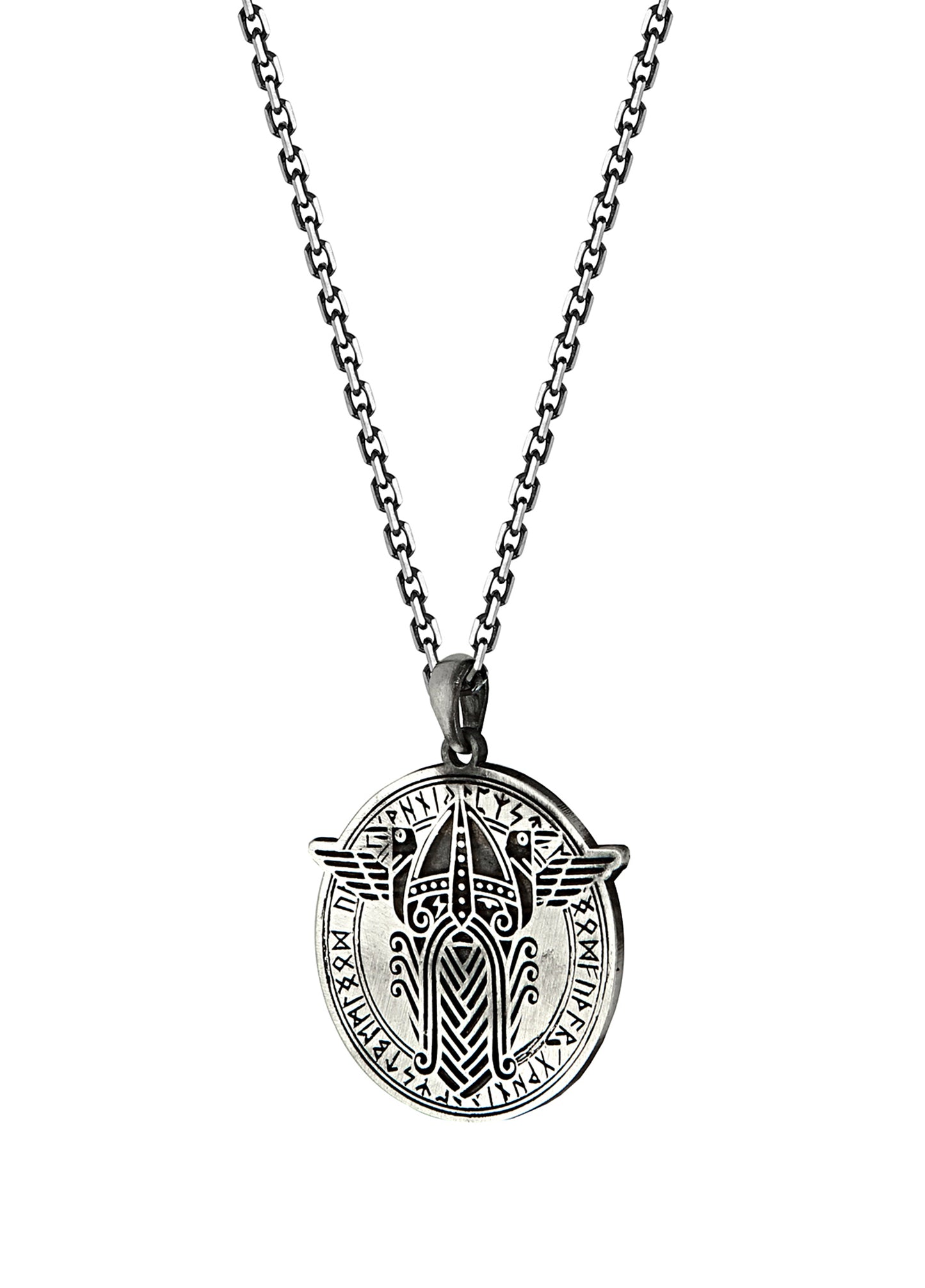 Men’s Viking Warrior Talisman Silver Necklace