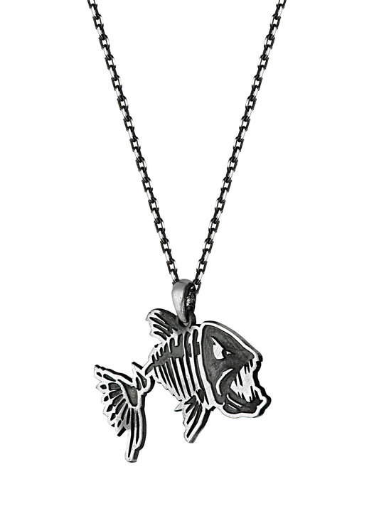 Men’s Piranha Silver Necklace