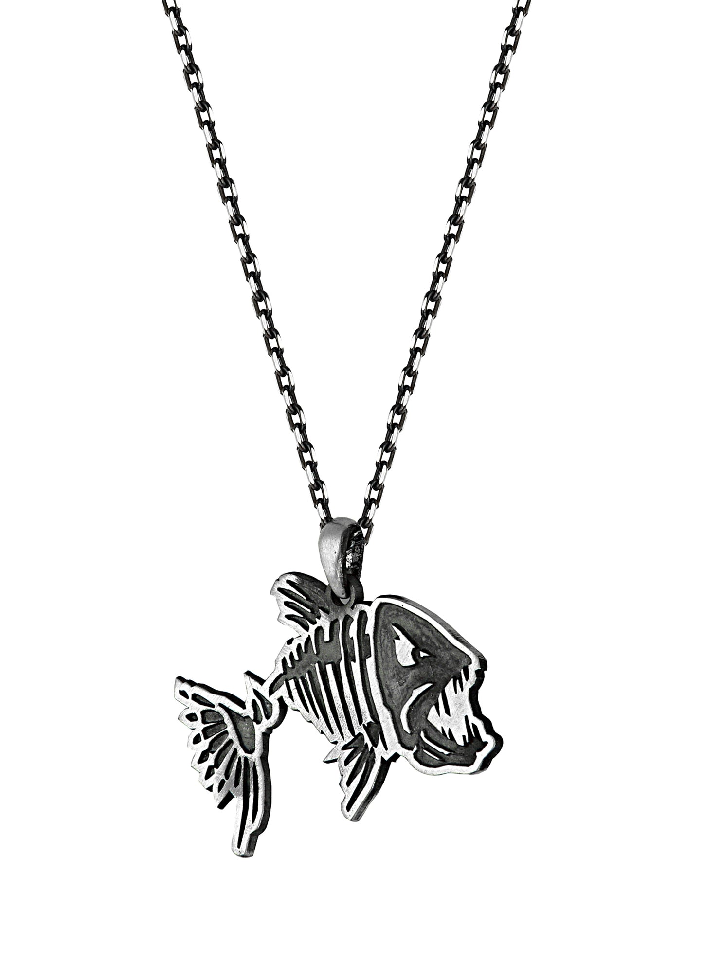 Men’s Piranha Silver Necklace
