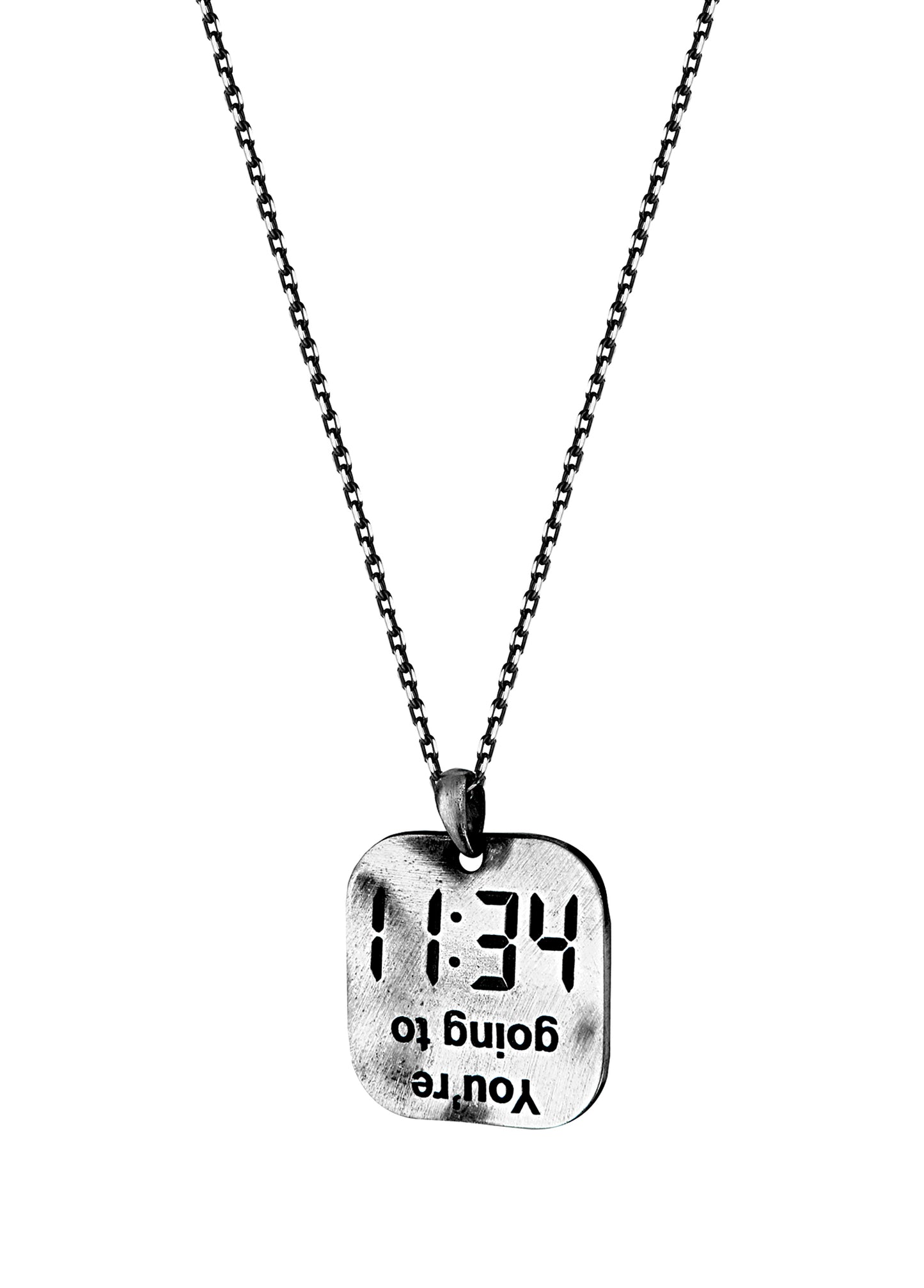 Men’s Hell Silver Necklace