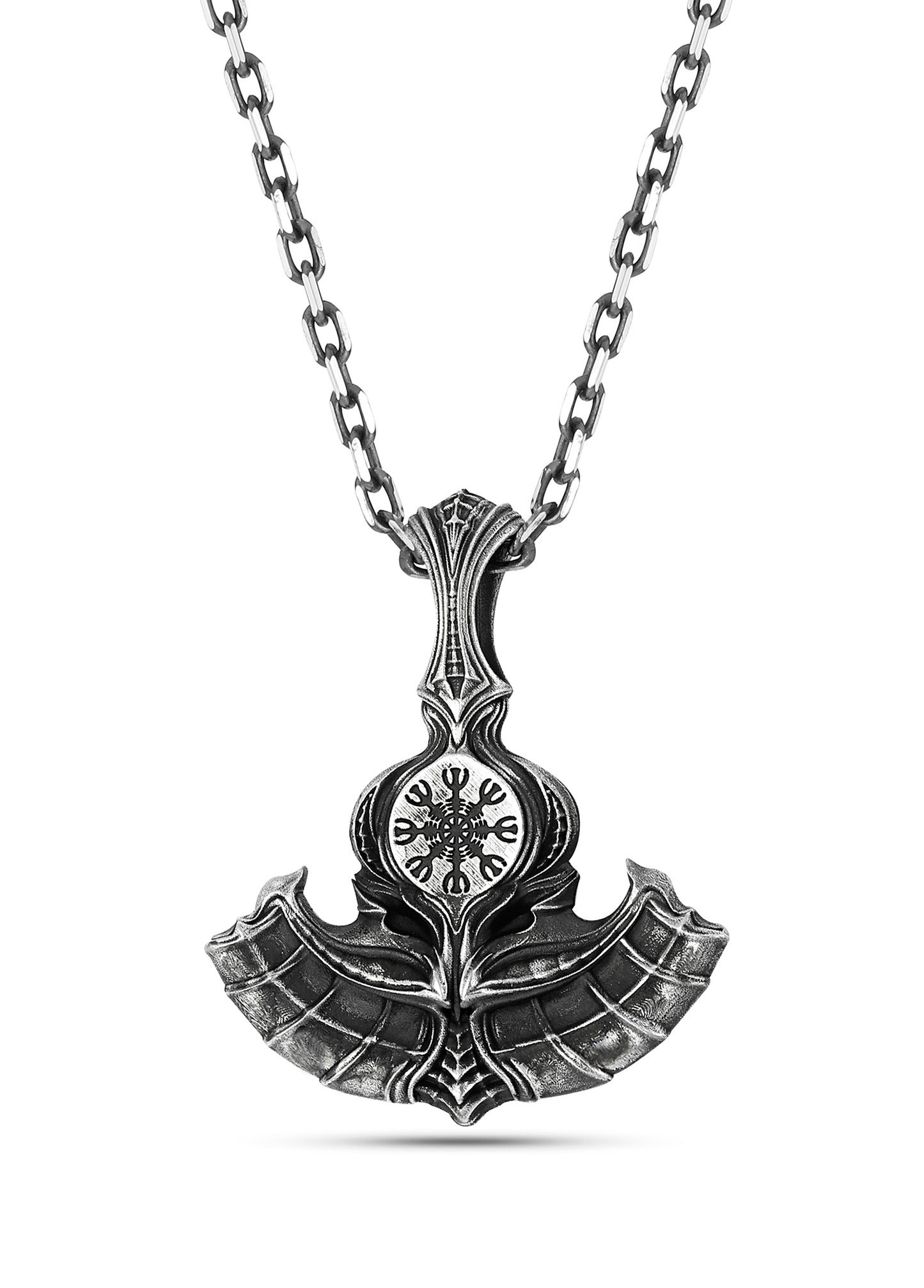 Men’s Axe of Perun Silver Necklace