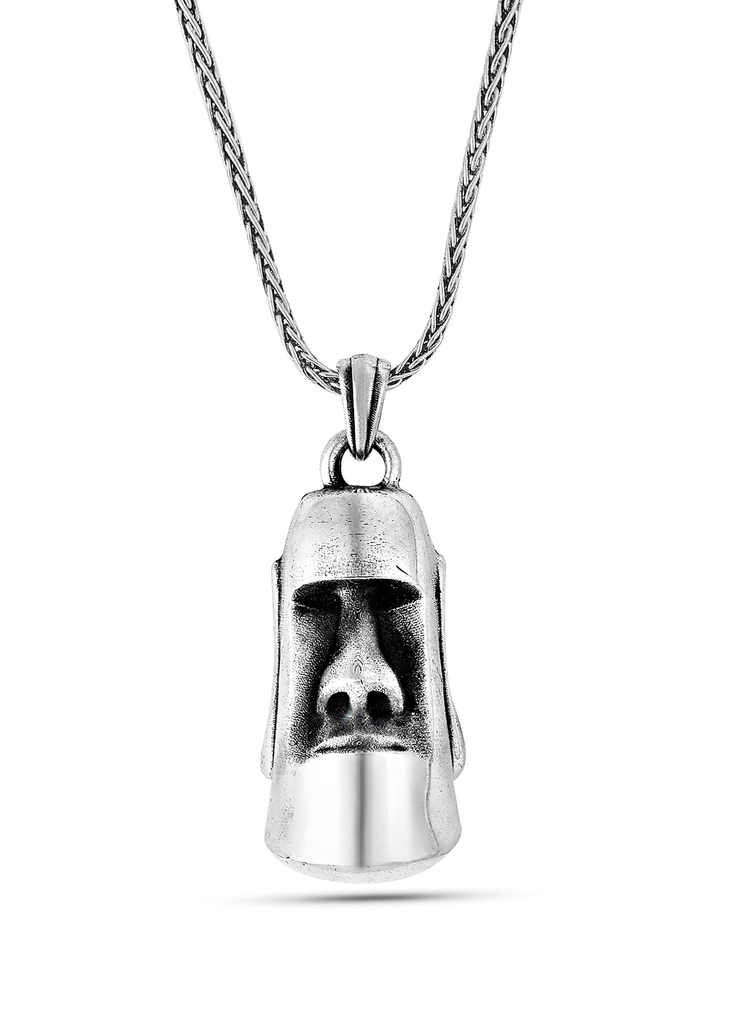 Men’s Maoi Silver Necklace