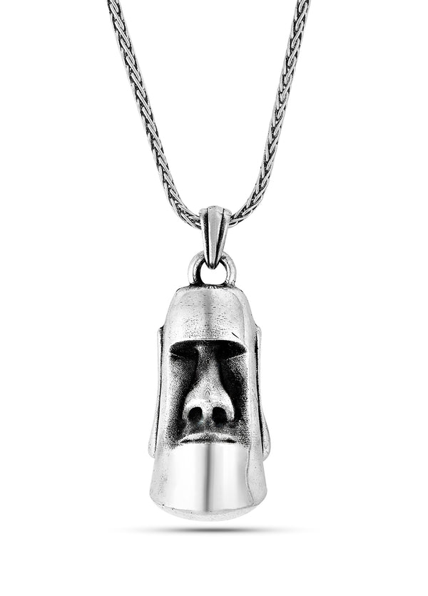 Men’s Maoi Silver Necklace