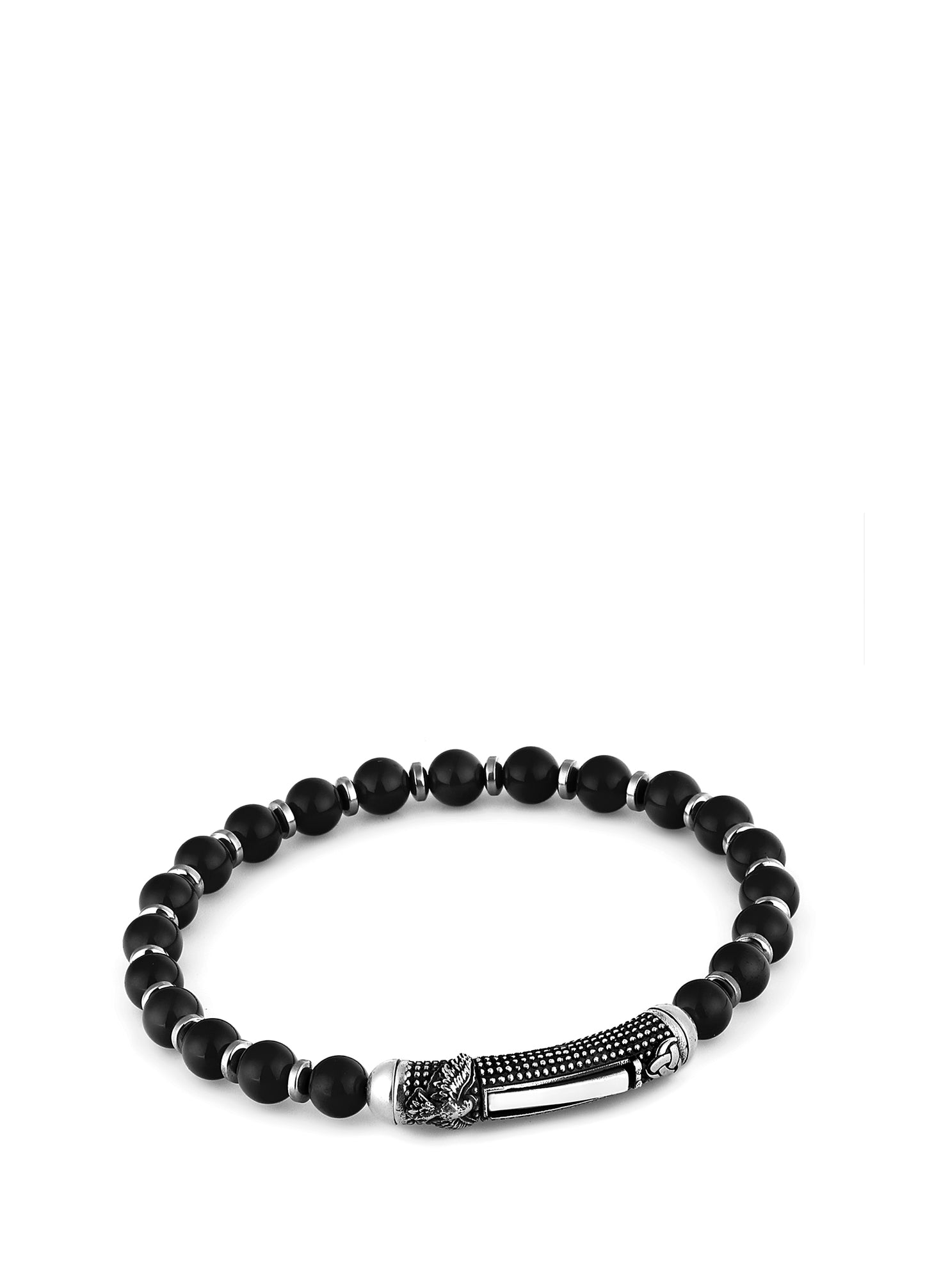 Men’s Single Lock M Eagle Silver Bracelet 2