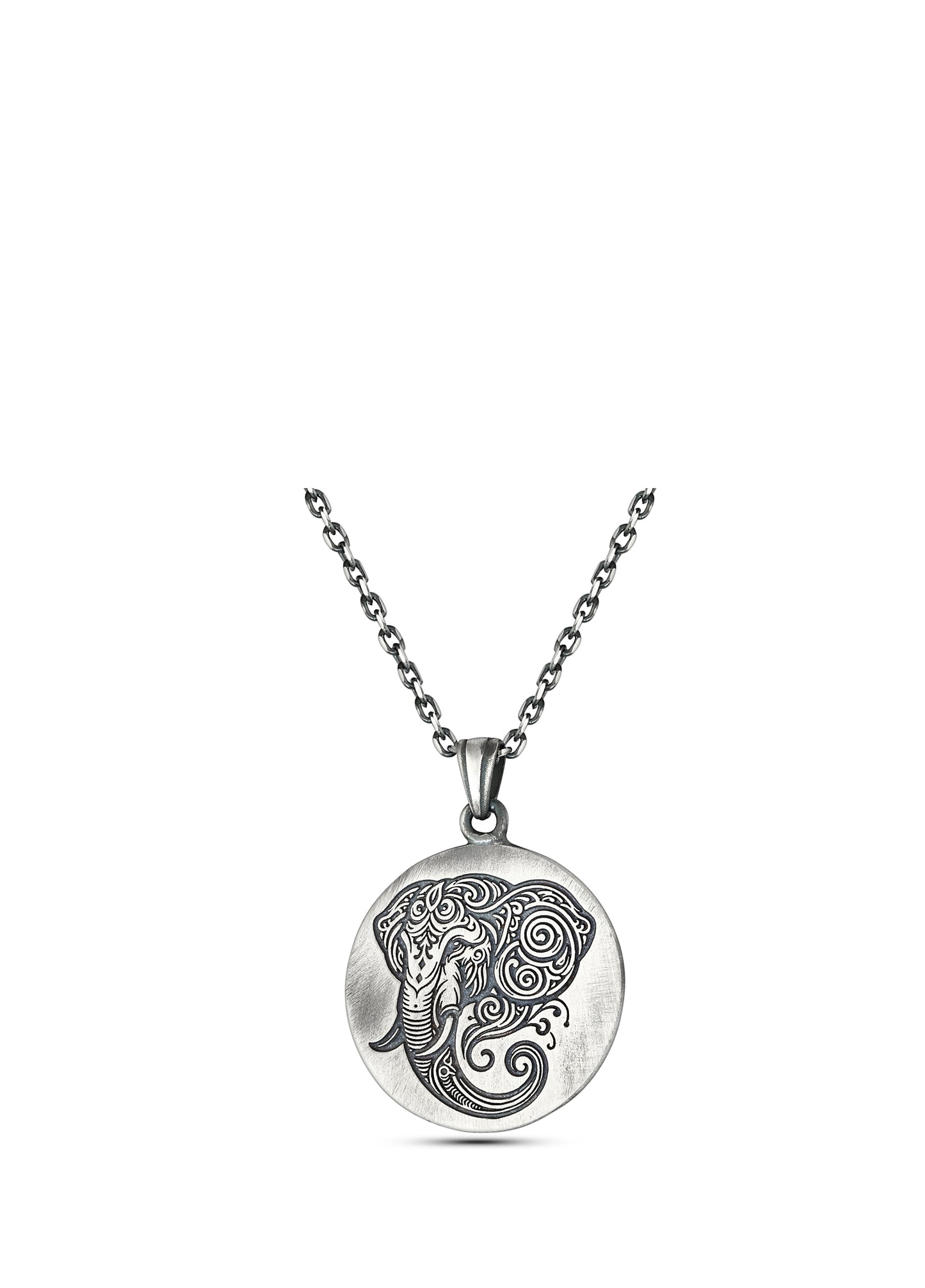 Men’s Elephant Silver Necklace