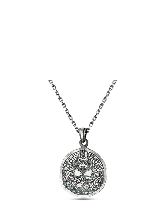 Men’s Gorilla Silver Necklace