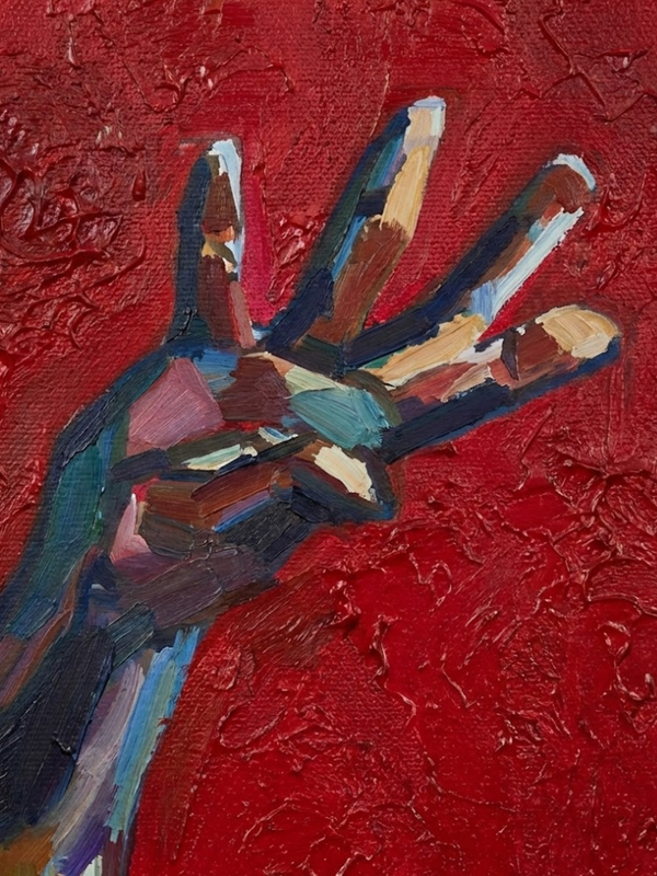 Falling 150×150cm Figurative Expressionism Surrealism Oil Painting