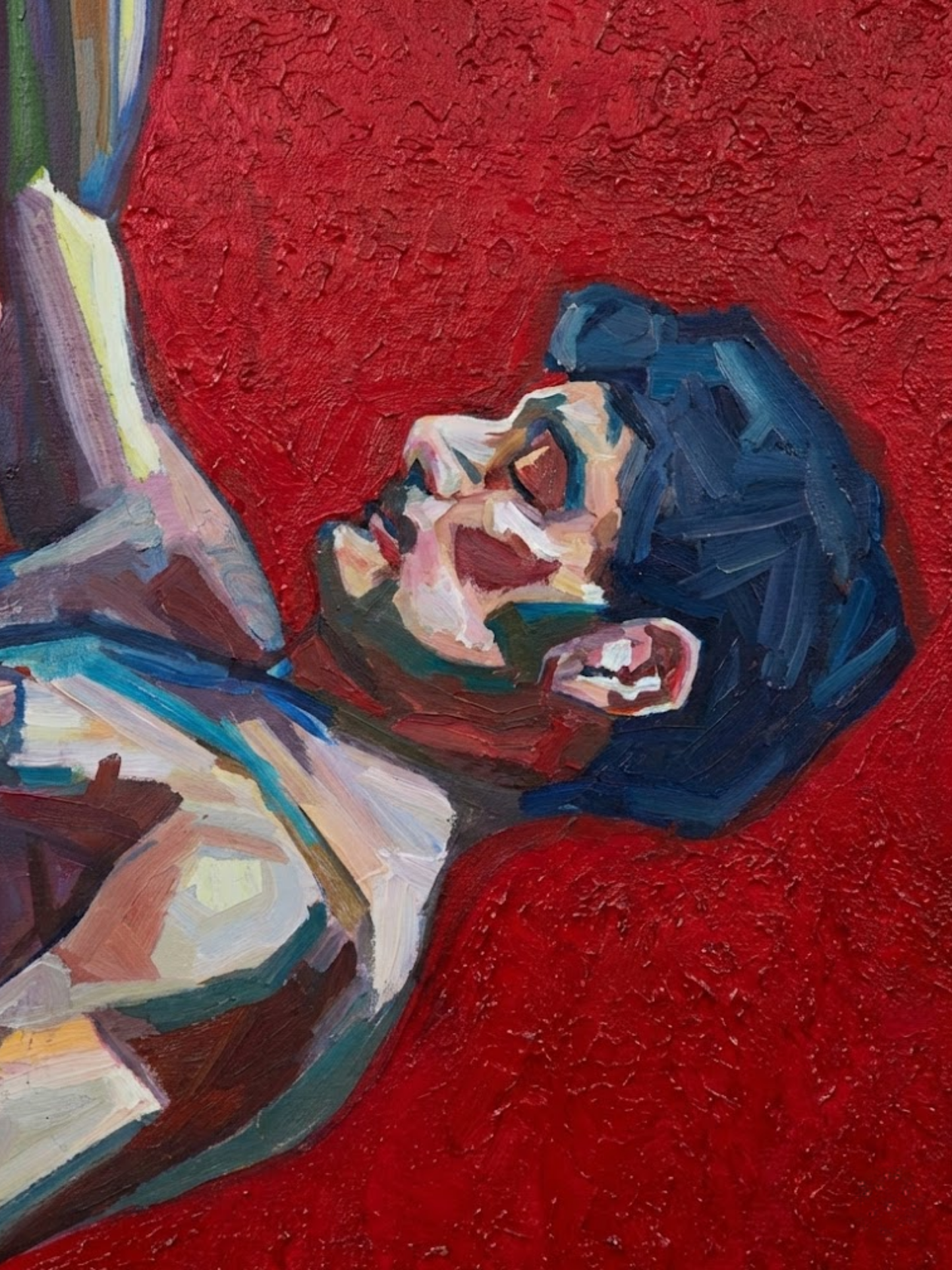 Falling 150×150cm Figurative Expressionism Surrealism Oil Painting