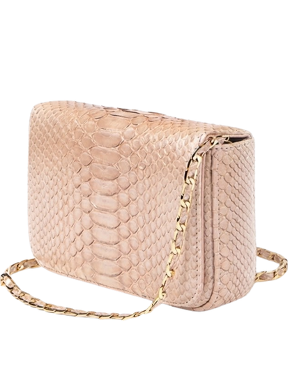 Downing Italian Python Leather Handbag