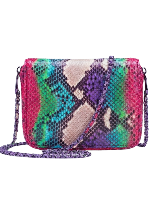 Downing Italian Python Leather Handbag