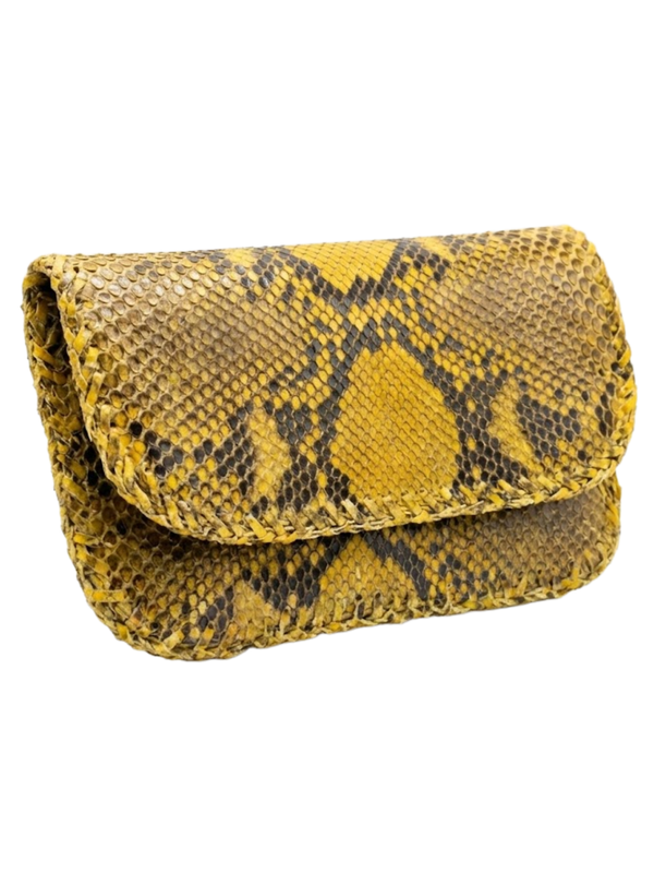 Milano Italian Python Clutch Handbag