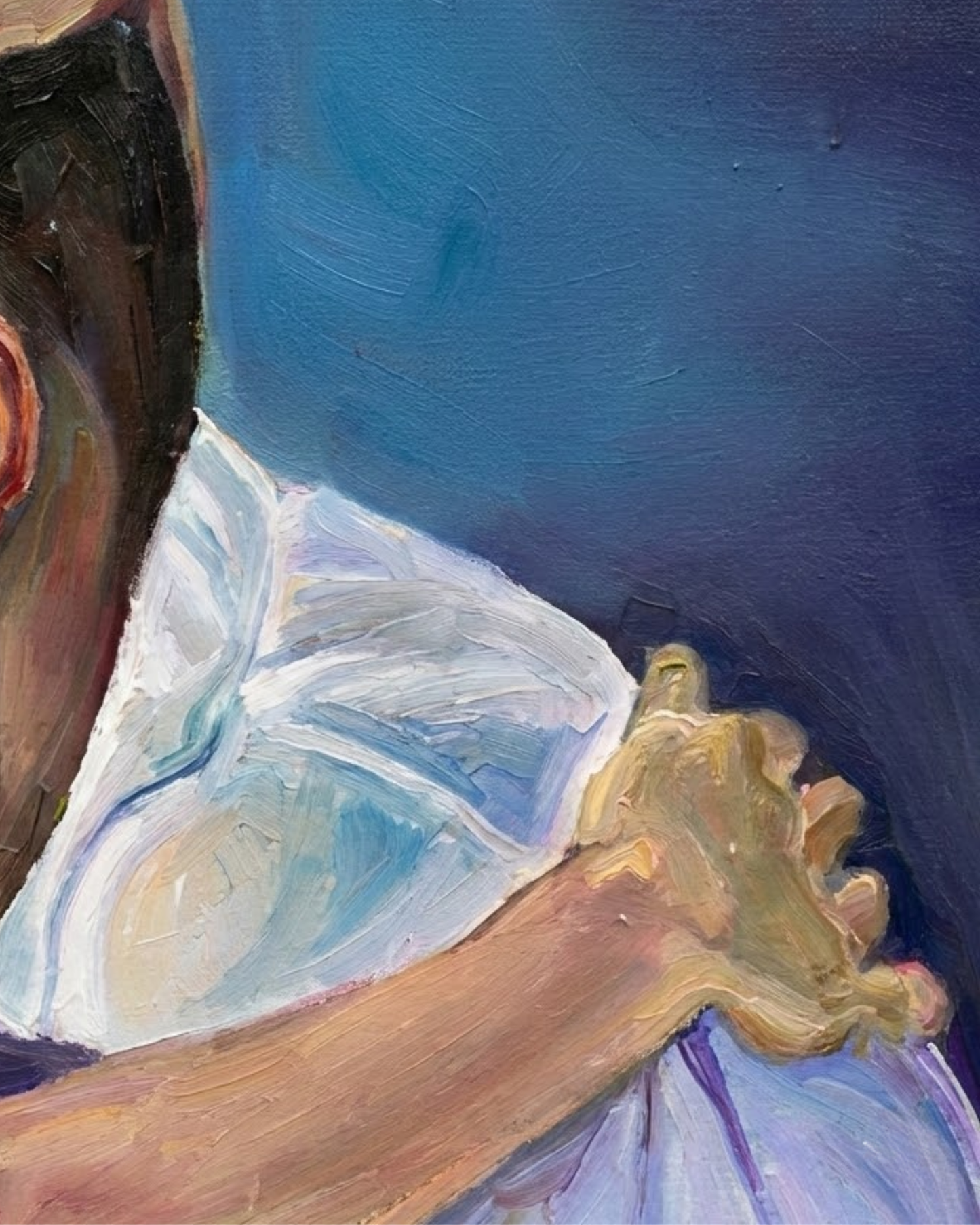 Love Transition 90×90cm Figurative Expressionism Surrealism Oil Painting