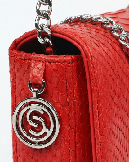 Downing Italian Python Leather Handbag