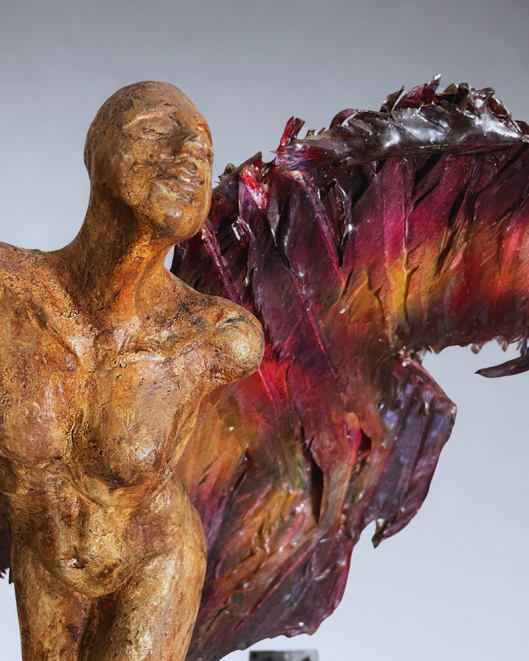 Transformation 2  - 64 x 46 x 35 cm Handmade Ceramic & Mixed Media Sculpture