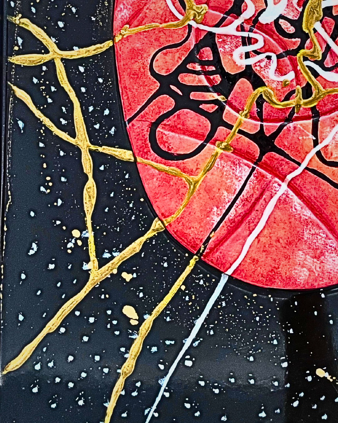 Transcendence Series ‘’Beginning’’ 35 x 43.5 cm Handmade Ceramic & Mixed Media Sculpture