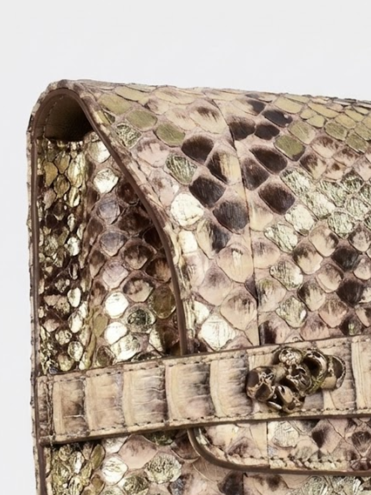 Metropolis Italian Python Leather Handbag