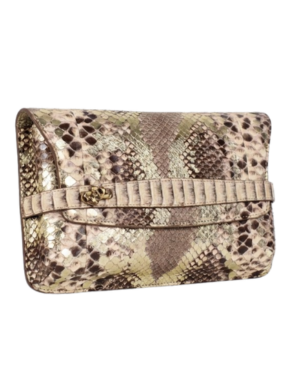 Metropolis Italian Python Leather Handbag