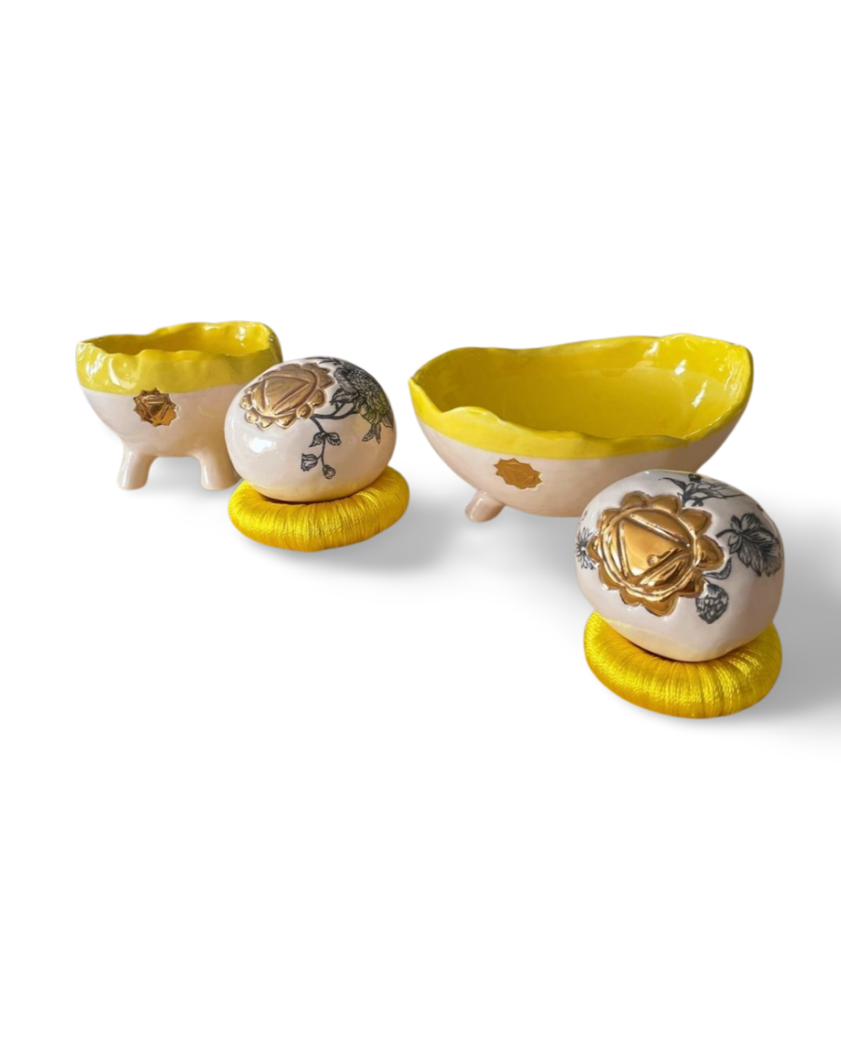 Solar Plexus Chakra Collection Handmade Ceramic Decoration