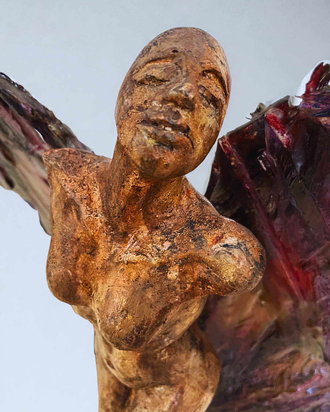 Transformation 2  - 64 x 46 x 35 cm Handmade Ceramic & Mixed Media Sculpture