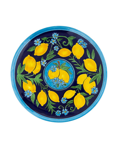 Amalfi Coast Handmade Blue Ceramic Dinner Plate (30 cm)