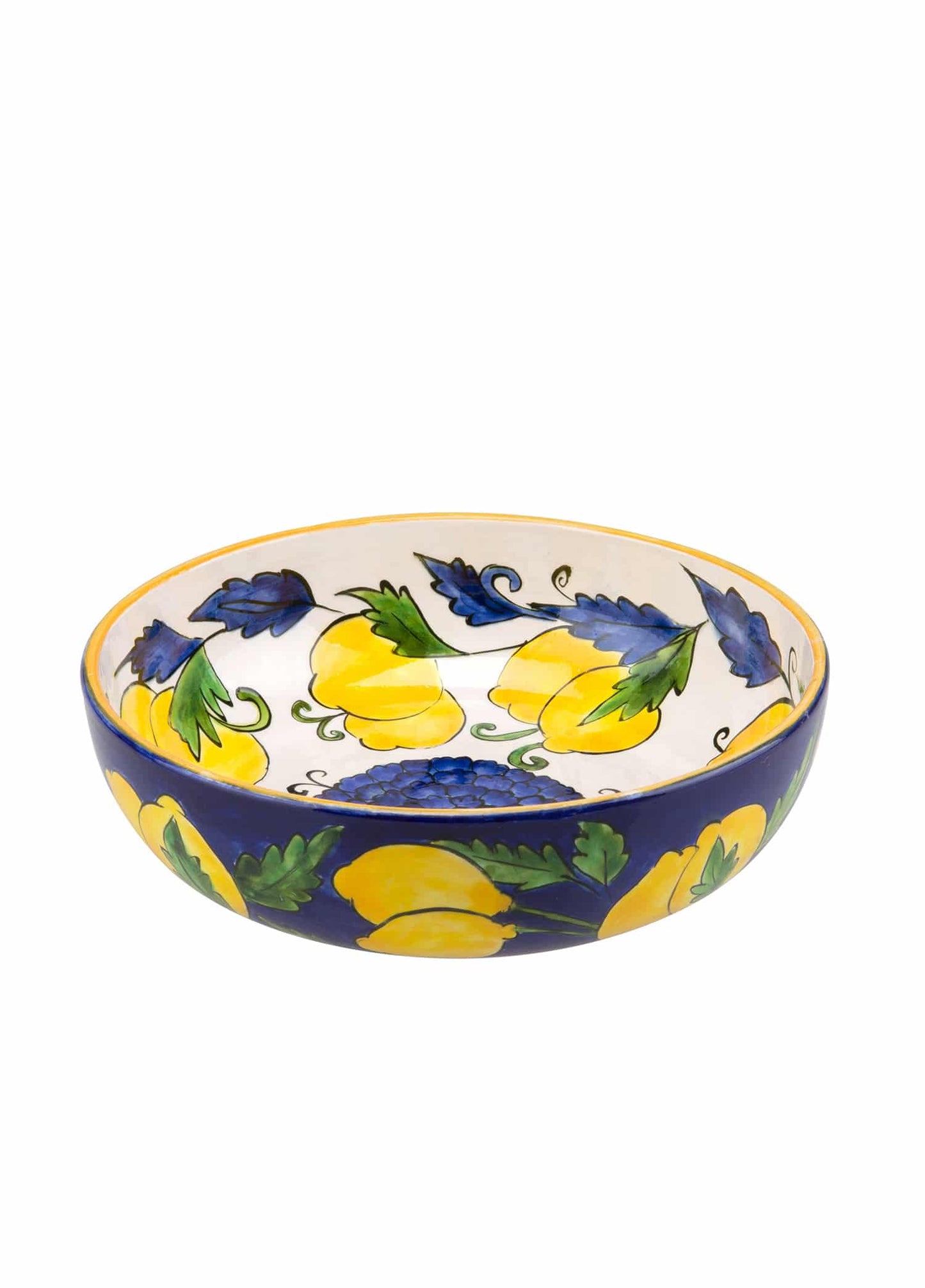 Amalfi Coast Handmade Cobalt Ceramic Salad Bowl (28 cm)