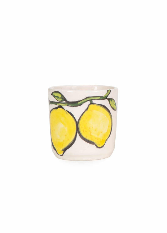 Amalfi Coast Limoncello Handmade Ceramic Shot Glass Set of 2 (5 cm)