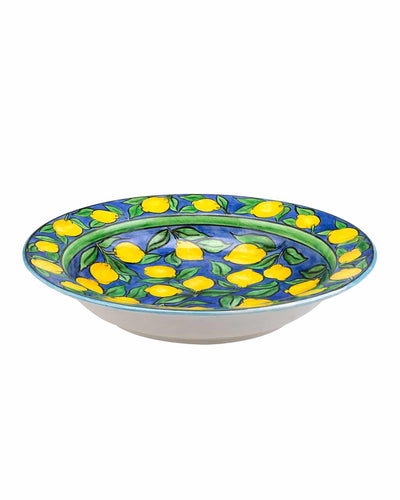 Amalfi Coast Handmade Blue Maxi Salad Bowl (35 cm)