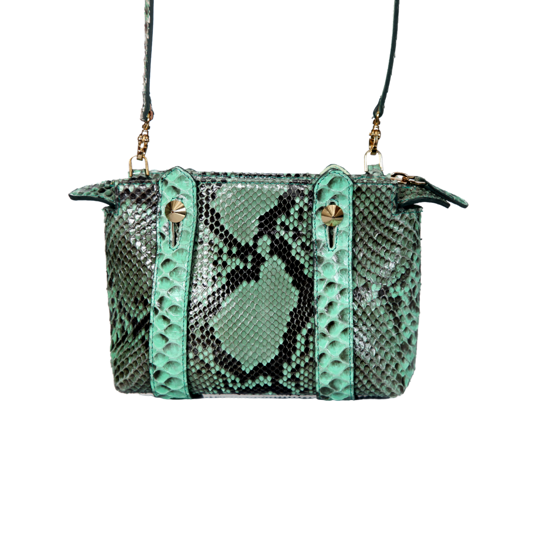 Angelic Italian Python Leather Handbag