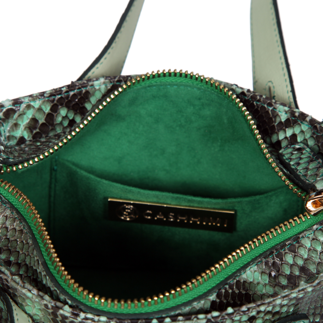 Angelic Italian Python Leather Handbag