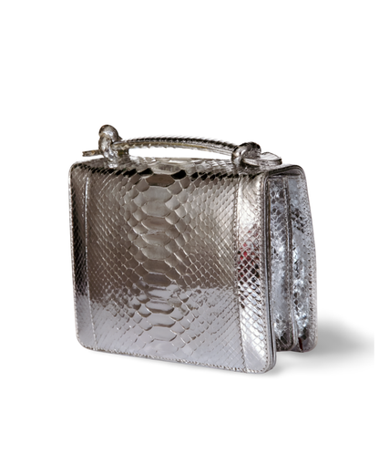 Annapolis Italian Python Leather Handbag