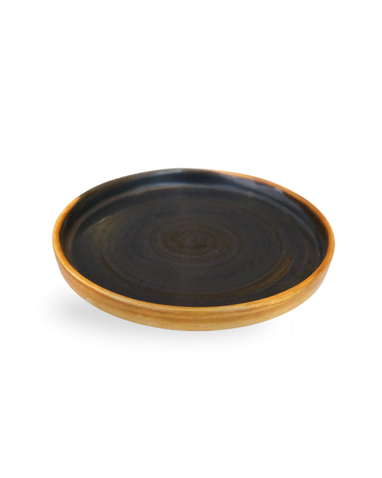 Auburn Glow 16 cm Abstract Handmade Ceramic Plate