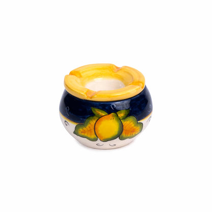 Brava Lemon Handmade Ceramic Blue Ashtray