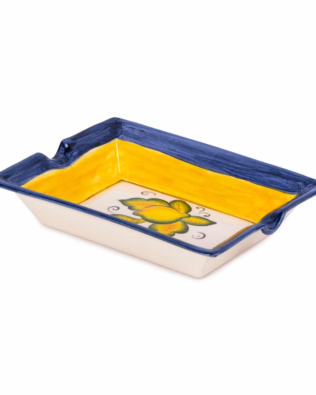 Brava Lemon Handmade Ceramic Blue Cigar Holder