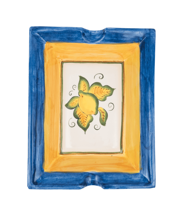 Brava Lemon Handmade Ceramic Blue Cigar Holder