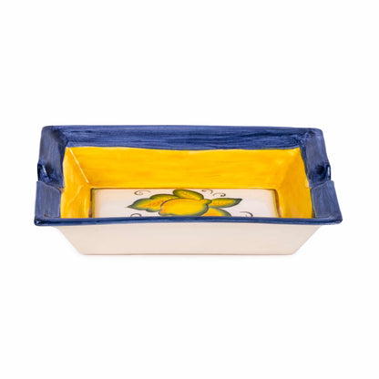 Brava Lemon Handmade Ceramic Blue Cigar Holder