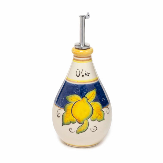 Brava Lemon Handmade Ceramic Oil Bottle