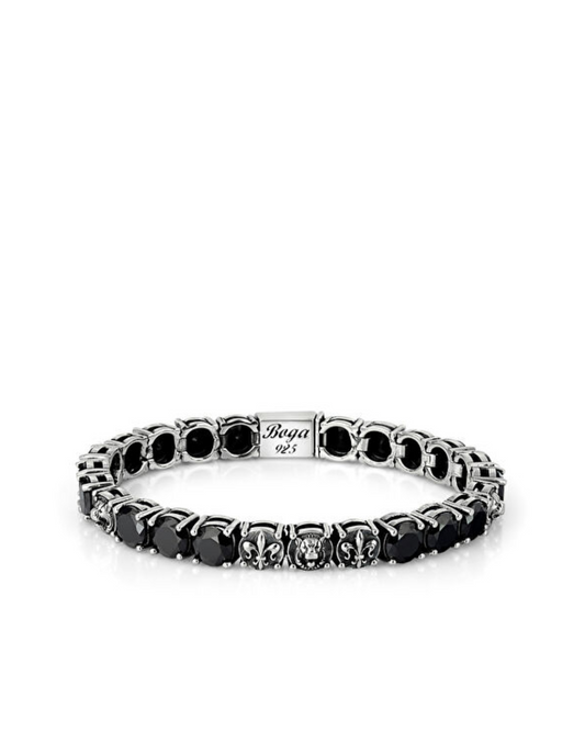 B Lock Fdelis Lion Tennis Black Men’s Bracelet