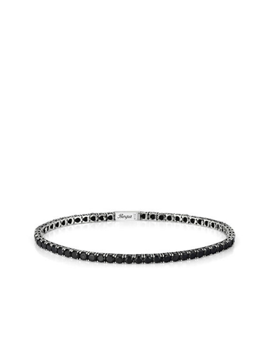 B Lock Tennis Black Men’s Bracelet