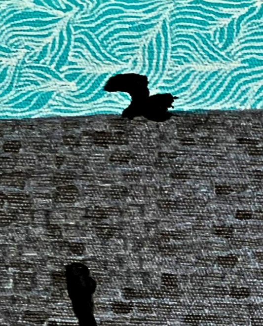 Birdy 25x25cm Neo-Organic Surrealist Painting