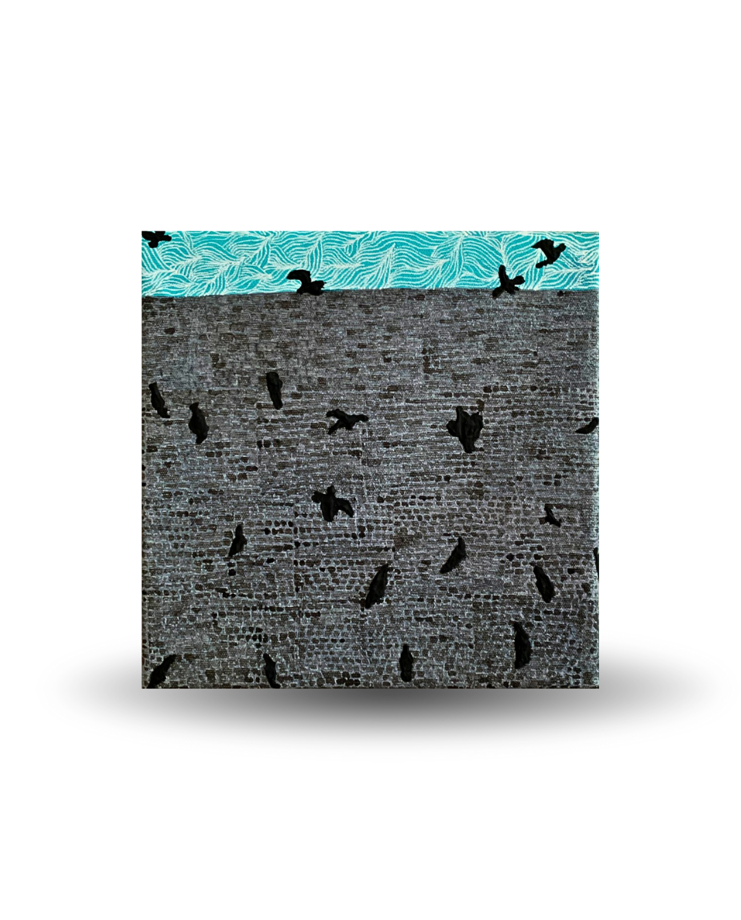 Birdy 25x25cm Neo-Organic Surrealist Painting