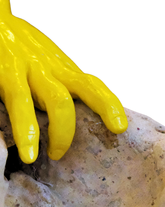 Bloomtouch Handmade Yellow Hand Sculpture