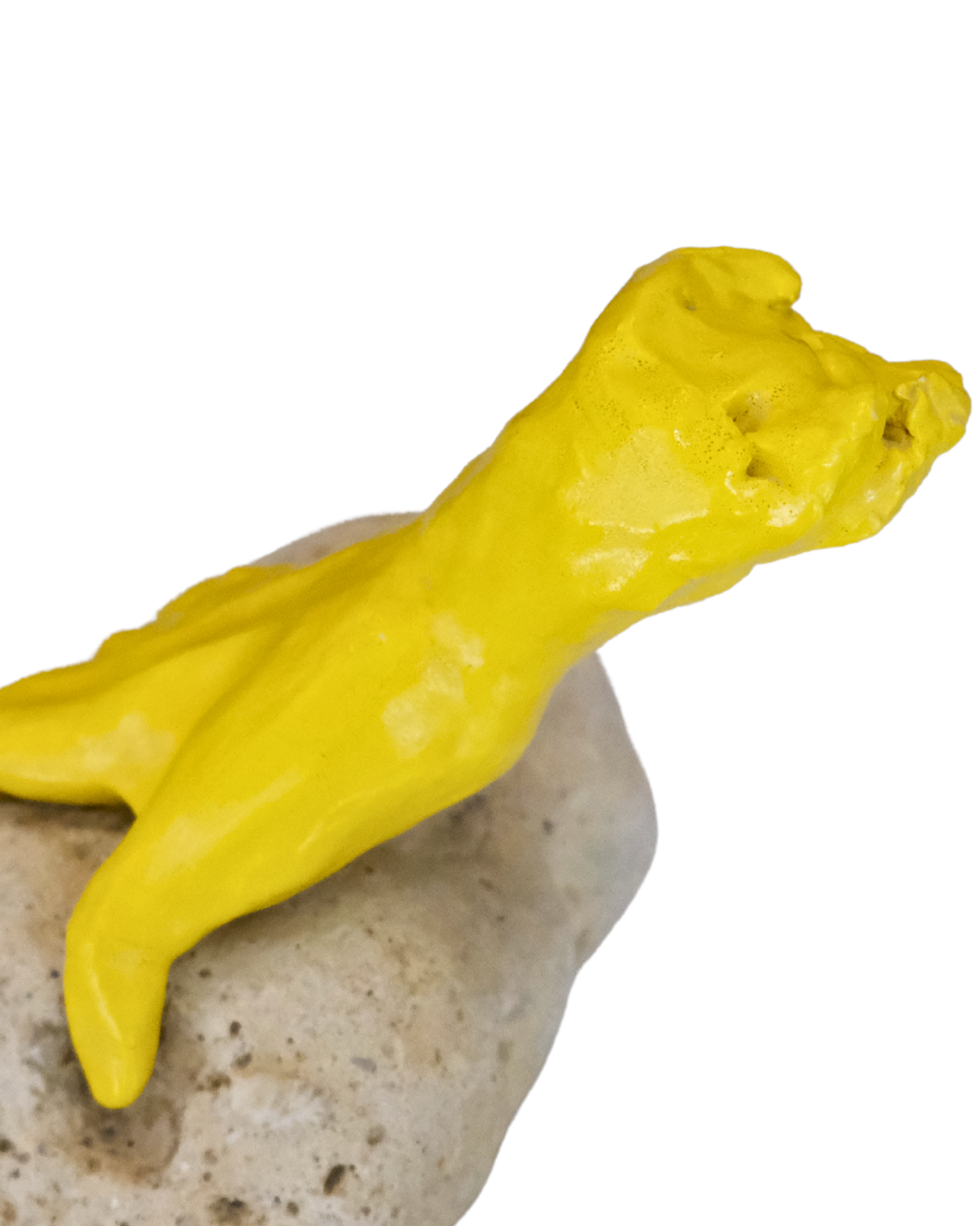 Bloomtouch Handmade Yellow Hand Sculpture