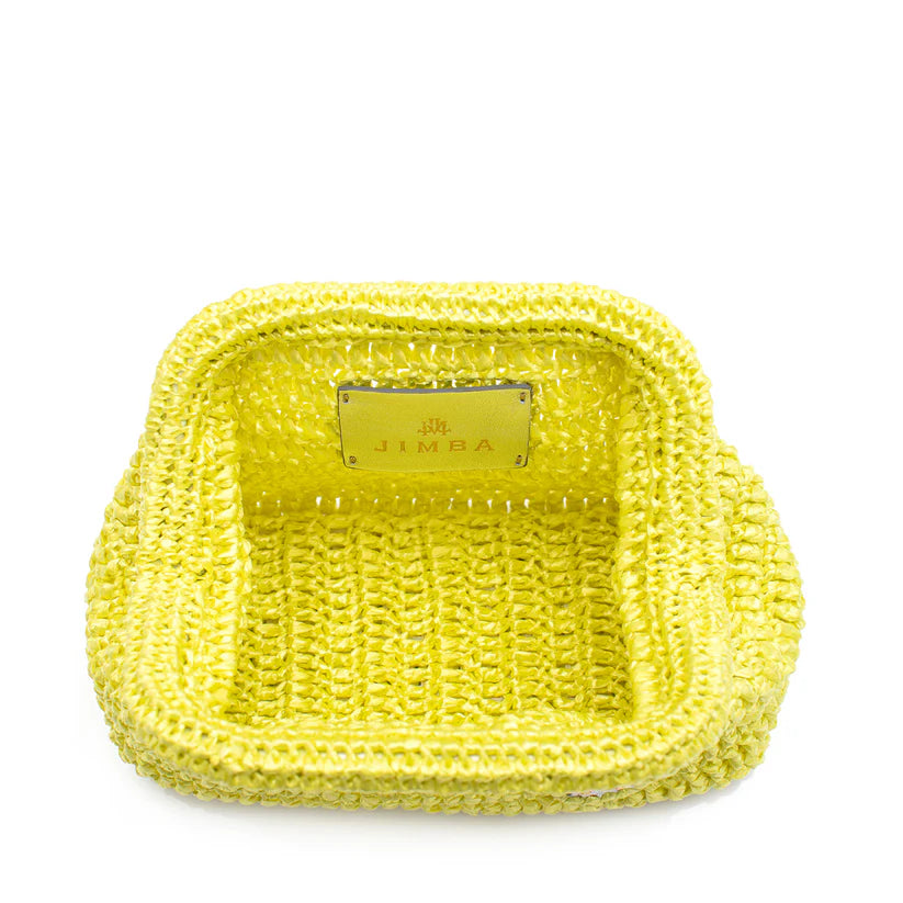 Camille In Lime Green Raffia